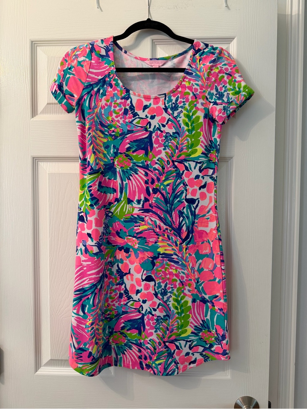 Lilly Pulitzer Gumbo Limbo-Print Short Sleeve Dress